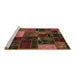 Sideview of Machine Washable Oriental Brown Modern Rug, wshabs5646brn