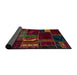 Sideview of Abstract Wine Red Oriental Rug, abs5647