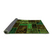 Sideview of Oriental Green Modern Rug, abs5647grn