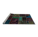 Sideview of Machine Washable Oriental Light Blue Modern Rug, wshabs5647lblu