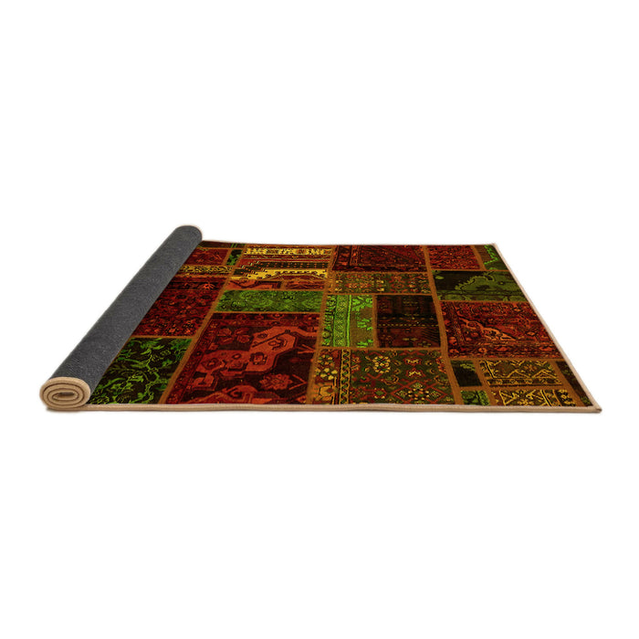 Sideview of Oriental Yellow Modern Rug, abs5647yw