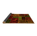 Sideview of Oriental Yellow Modern Rug, abs5647yw