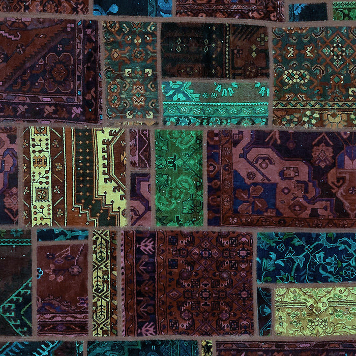 Oriental Light Blue Modern Rug, abs5647lblu