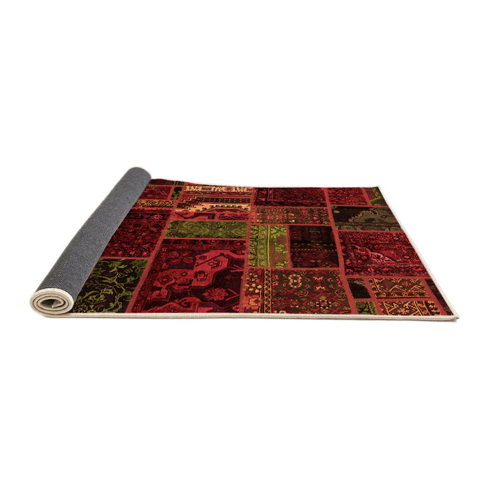 Sideview of Oriental Orange Modern Rug, abs5647org