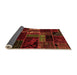 Sideview of Oriental Orange Modern Rug, abs5647org