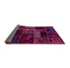 Sideview of Oriental Pink Modern Rug, abs5647pnk