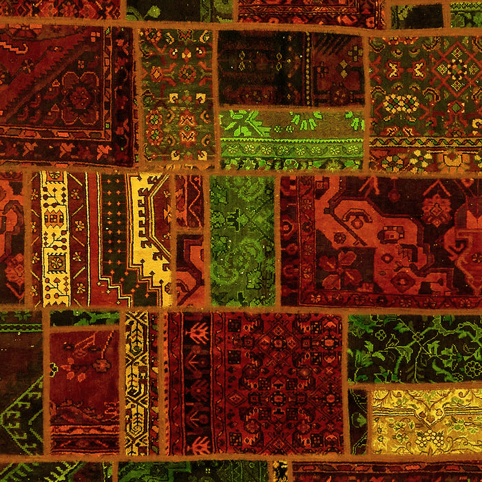Oriental Yellow Modern Rug, abs5647yw