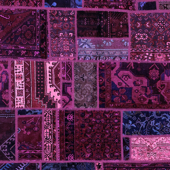 Machine Washable Oriental Purple Modern Area Rugs, wshabs5647pur