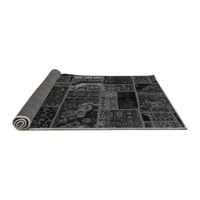 Sideview of Oriental Gray Modern Rug, abs5647gry