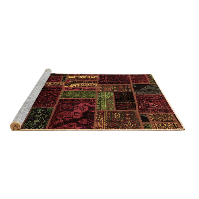 Sideview of Machine Washable Oriental Brown Modern Rug, wshabs5647brn