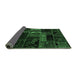 Sideview of Oriental Emerald Green Modern Rug, abs5647emgrn