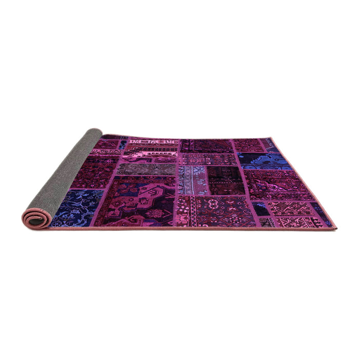 Sideview of Oriental Purple Modern Rug, abs5647pur
