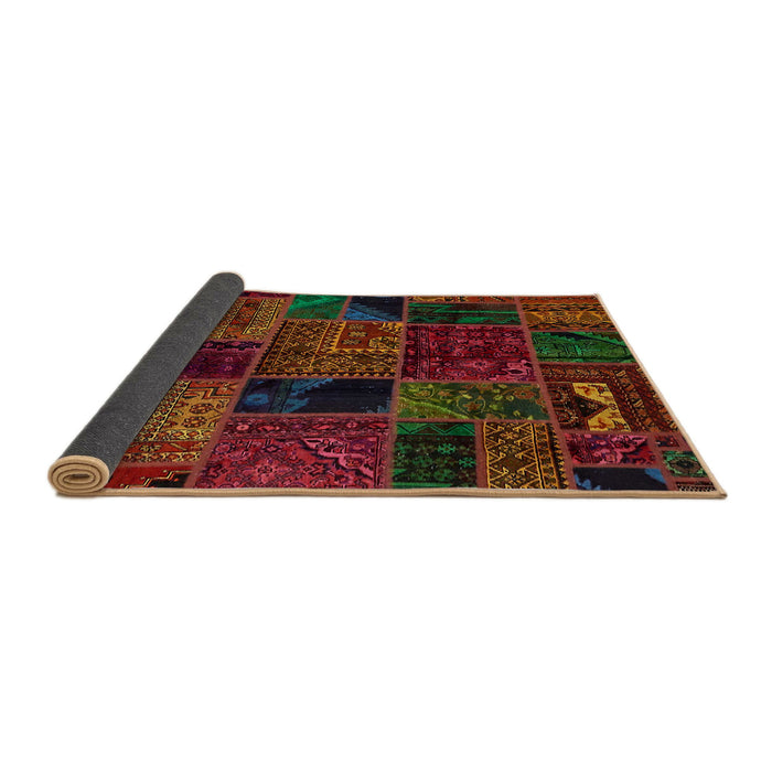 Sideview of Abstract Reddish Brown Oriental Rug, abs5648