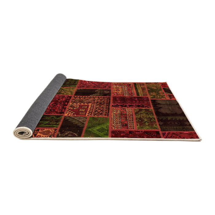 Sideview of Oriental Orange Modern Rug, abs5648org