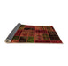 Sideview of Oriental Orange Modern Rug, abs5648org