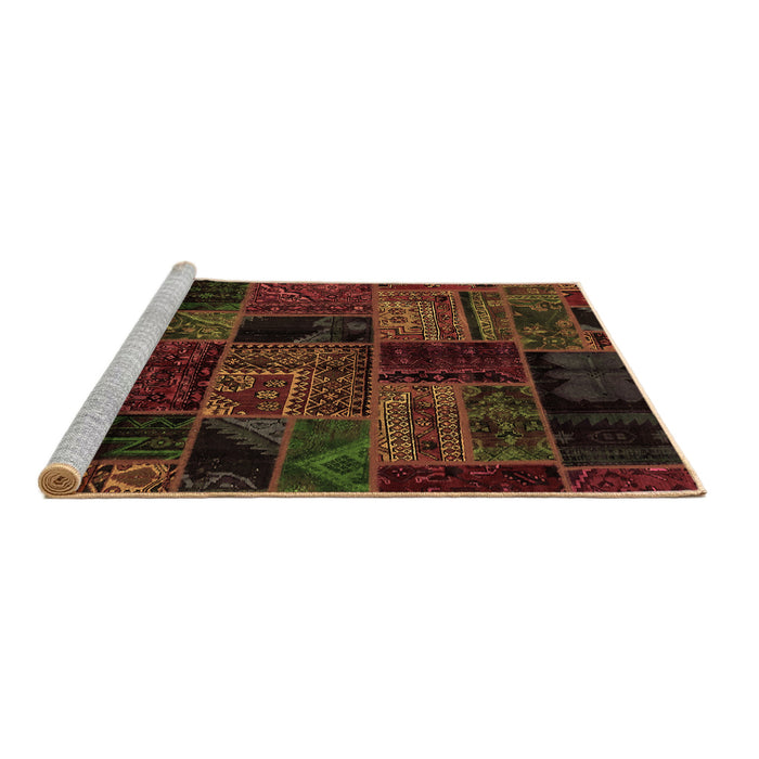 Sideview of Machine Washable Oriental Brown Modern Rug, wshabs5648brn