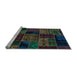 Sideview of Machine Washable Oriental Light Blue Modern Rug, wshabs5648lblu