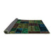 Sideview of Oriental Turquoise Modern Rug, abs5648turq