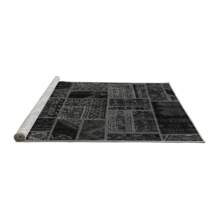 Sideview of Machine Washable Oriental Gray Modern Rug, wshabs5648gry