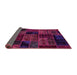 Sideview of Oriental Pink Modern Rug, abs5648pnk