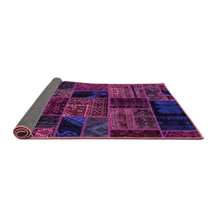 Sideview of Oriental Purple Modern Rug, abs5648pur