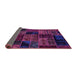 Sideview of Oriental Purple Modern Rug, abs5648pur