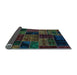 Sideview of Oriental Light Blue Modern Rug, abs5648lblu