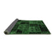 Sideview of Oriental Emerald Green Modern Rug, abs5648emgrn