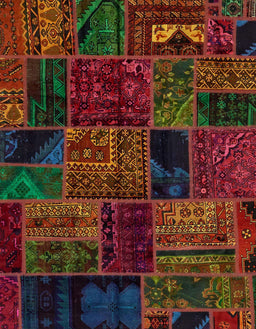 Abstract Reddish Brown Oriental Rug, abs5648