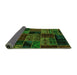 Sideview of Oriental Green Modern Rug, abs5648grn