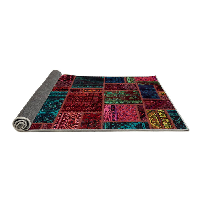 Sideview of Abstract Gray Oriental Rug, abs5649