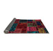 Sideview of Abstract Gray Oriental Rug, abs5649