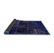 Sideview of Oriental Blue Modern Rug, abs5649blu