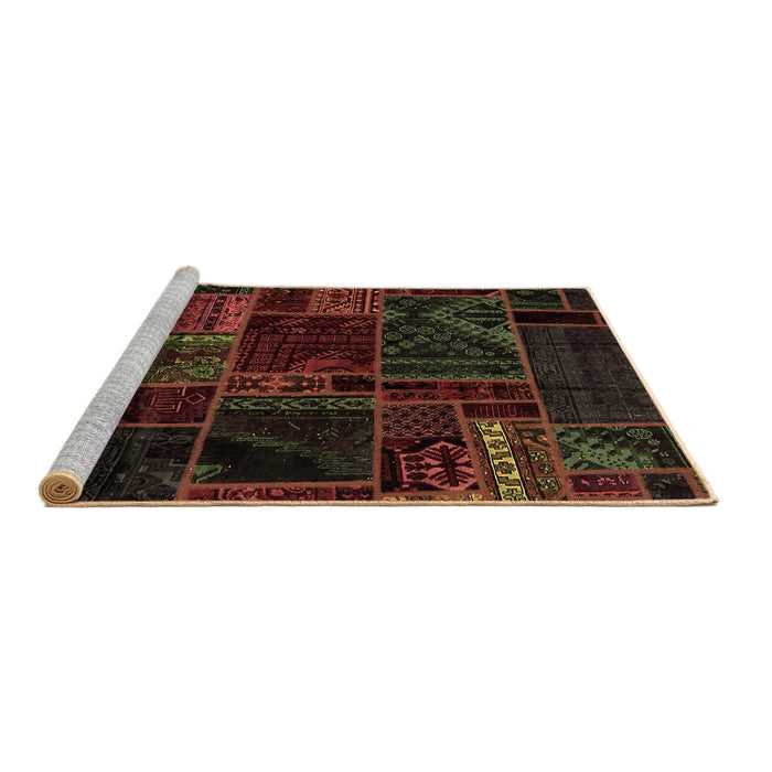 Sideview of Machine Washable Oriental Brown Modern Rug, wshabs5649brn