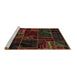 Sideview of Machine Washable Oriental Brown Modern Rug, wshabs5649brn