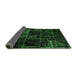 Sideview of Oriental Emerald Green Modern Rug, abs5649emgrn