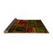 Sideview of Oriental Yellow Modern Rug, abs5649yw