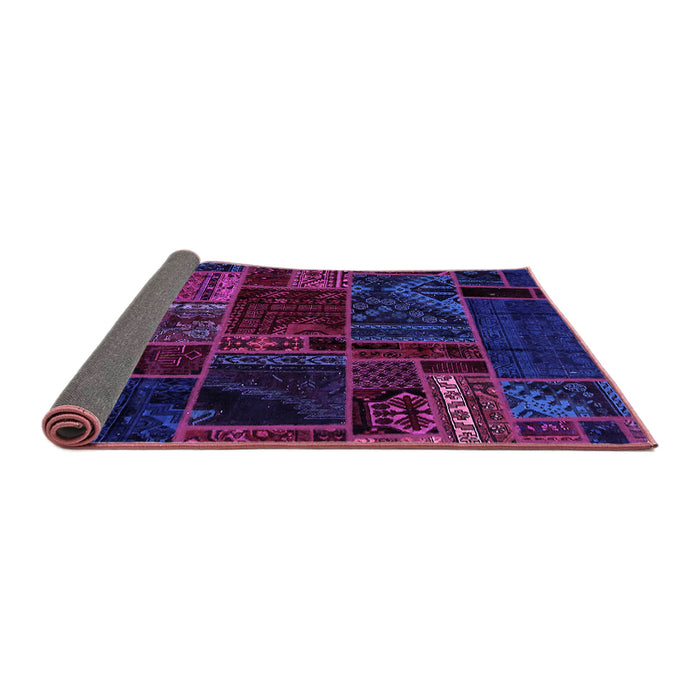 Sideview of Oriental Purple Modern Rug, abs5649pur