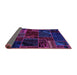 Sideview of Oriental Purple Modern Rug, abs5649pur