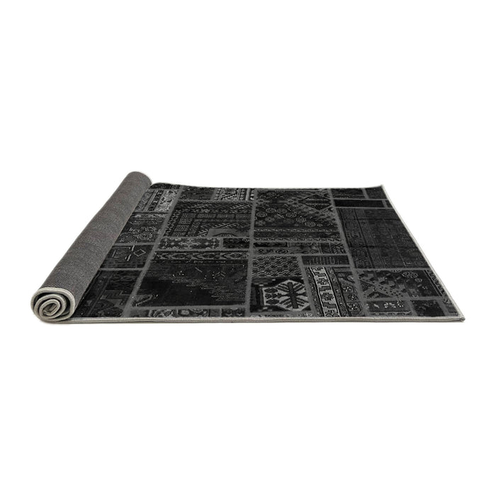Sideview of Oriental Gray Modern Rug, abs5649gry