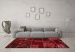 Modern Red Washable Rugs