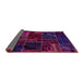 Sideview of Oriental Pink Modern Rug, abs5649pnk