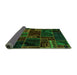 Sideview of Oriental Green Modern Rug, abs5649grn