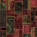 Square Oriental Brown Modern Rug, abs5649brn