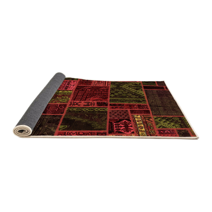 Sideview of Oriental Orange Modern Rug, abs5649org