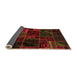 Sideview of Oriental Orange Modern Rug, abs5649org