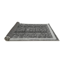 Sideview of Abstract Gray Modern Rug, abs564gry