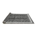 Sideview of Abstract Gray Modern Rug, abs564gry