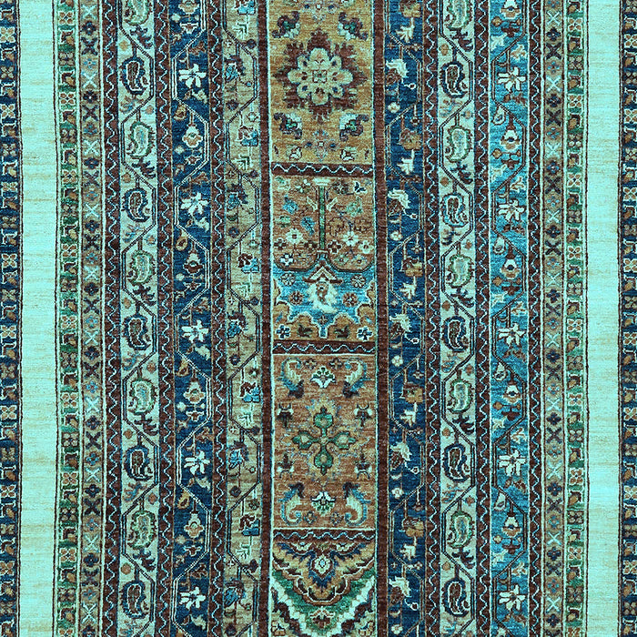 Abstract Light Blue Modern Rug, abs564lblu