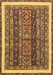 Abstract Brown Modern Rug, abs564brn